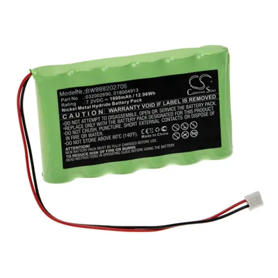 Produktbild von Medizintechnik-Akku als Ersatz für Compex 018.004.913, 018004913, 032002690 - 1800mAh, 7,2V, NiMH