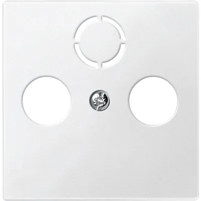 Obrázek produktu pro MERTEN Zentralplatte 297519 f.Antennensteckdose polarweiss 297519 297519 (297519)
