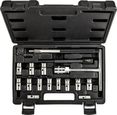 Produktbild von NEO TOOLS Reinigungs- / Fräswerkzeugsatz CR-Injektorschacht 11-885 Werkzeugstahl für 14 x 14 mm 15 x 19 mm 15.5 x 15.5 mm 17 x 17 mm 17 x 17.5 mm 17 x