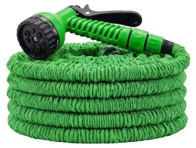 Produktbild von Avizar, Dehnbarer Gartenschlauch 30m mit Spritzpistole, Grün