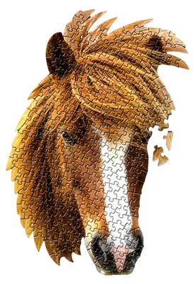Image de Shape Puzzel Paard, 320st.