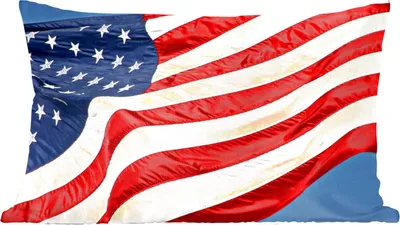 Produktbild von MuchoWow® Zierkissen Sofakissen Wohnzimmer Dekokissen 50x30 cm Die Flagge der Vereinigten Staaten im Wind - Wohnzimmerdekoration - Polster mit Photo