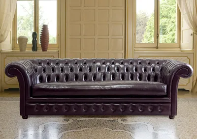 Obrázek produktu pro Čalouněná pohovka klasického stylu Chesterfield, nová, Chesterfield 3místná, nová, Kensington