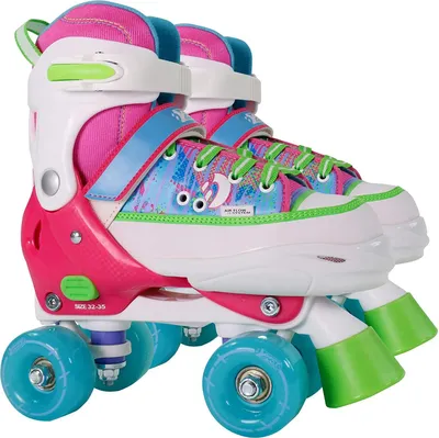 Produktbild von Best Sporting Rollschuhe, Größe verstellbar, ABEC 7 Carbon, pink-bunt