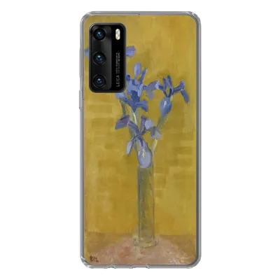 Produktbild von MuchoWow® Handyhülle Schutzhülle Hülle für Huawei P40 Schwertlilien - Piet Mondrian - Alte Meister Silikon Softcase Handy Hülle - Handytasche
