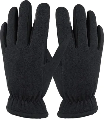 Produktbild von Fleecehandschuhe Winter Schwarz Warme Uni Handschuhe Atmungsaktiv