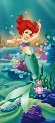 Immagine prodotto di Poster Disney Ariel - La sirenetta Verde, viola e rosso - 600742 - 90 x 202 cm