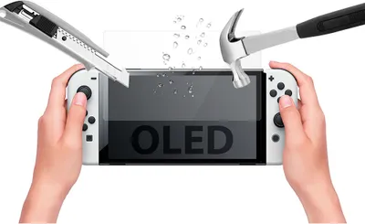 Produktbild von Subsonic SA5628, Displayschutz, Nintendo Switch OLED, Transparent, Gehärtetes Glas, Stoßfest, Kratzresistent, Schockresistent, Klare Bildschirmschutzfolie