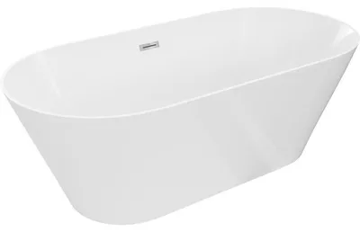 Obrázek produktu pro Mexen Luna Slim volně stojící vana 170 x 75 cm, bílá, přepad chrom - 52041707500-01