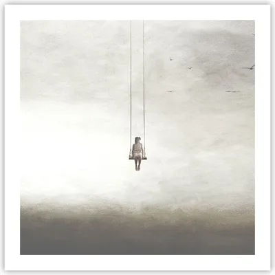 Produktbild von Poster - Poster ohne Rahmen - Schwingen rein Wolken - 60x60 cm - Wand Bild - Wanddeko - Wandbilder - Kunstposter - Wandposter - Bilder - Kunstdruck - Wanddekoration - Wandbild - P2XAC60x60-4875
