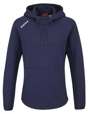 Imagen del producto de Sudadera con capucha para mujer CCM, color: azul marino, talla: S