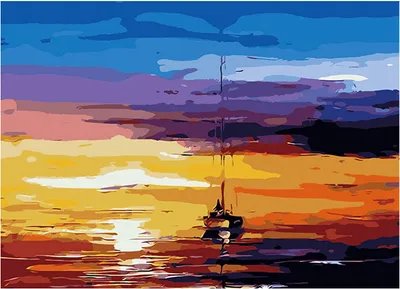 Productafbeelding van SPRINGOS Diamantmozaïekset, Ruitmotief, Creatief plezier, Mosaïekboot, 30 x 40 cm