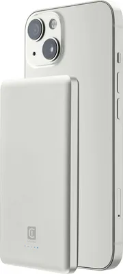 Produktbild von Cellularline 8018080471681, 5000 mAh, Kabelloses Aufladen, Weiß