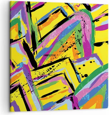 Produktbild von Bild auf Leinwand - Leinwandbild - Abstraktion modern - 50x50cm - Wand Bild - Wanddeko - Wandbilder - Leinwanddruck - Bilder - Kunstdruck - Wanddekoration - Leinwand bilder - Wandkunst - AC50x50-4111