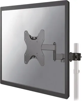Produktbild von Neomounts FL40-450BL12 TV-Stangenhalterung 23-42" - Durchm. 28-50 mm - volle Bewegung, 75 x 75 mm, 200 x 200 mm, -15 - 10°, 0 - 180°, Stahl, Schwarz