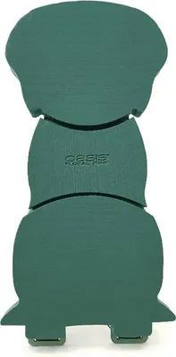 Produktbild von OASIS® Nass Steckschwamm Hund RAIKA mit Bioline Holzaufsteller, grün, 80x40x6,5cm - Nasssteckschaum