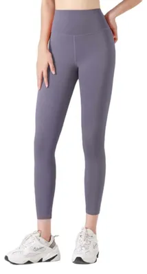 Produktbild von Hohe Yogahose für Damen, Leggings mit Bauchkontrolle