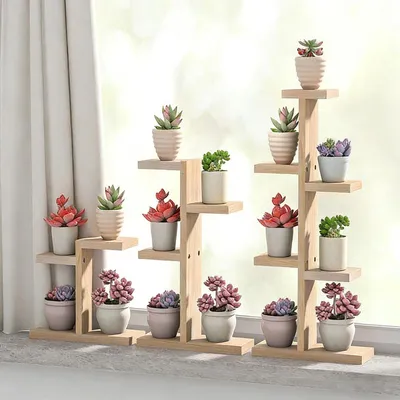 Productafbeelding van Houten Plantenstandaard voor Binnen