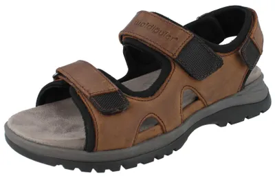 Produktbild von WALDLÄUFER H-Taro Herren Sandale braun Textil Leder - Größe: UK 9