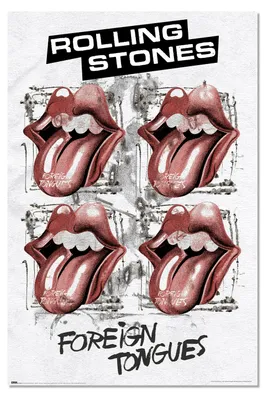 Immagine prodotto di Rolling Stones - "Foreign Tongues" - Poster, dimensioni 61x91,5 cm