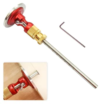 Productafbeelding van Markeringsmeter - Scribe Tool - Nauwkeurig Meten - Micro-Aanpassing Functie - 0-13cm Bereik - Rood
