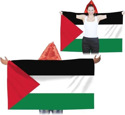 Obrázok produktu pre Sada dvoch veľkých palestínskych vlajok – 90 x 150 cm