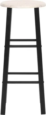 Produktbild von "Winterschlussverkauf "Barhocker 2er Set - CLORIS - Barstuhl - Optimal Komfort, Schwarz MDF   - 30 x 30 x 70 cm - NeuMöbel4394999