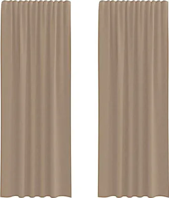 Produktbild von Voile Vorhänge mit Stangentaschen 2 Stk. Hellbraun