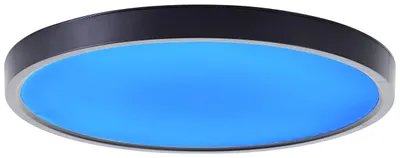 Image de Brilliant G80650/76 : Plafonnier LED Lotti, diamètre 30 cm, plastique, noir et blanc, LED intégrée