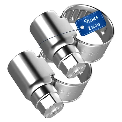 Produktbild von Schlauchklemmen Set 2x Schlauchschellen 8-12mmØ 9mm Bandbreite für Waschmaschine