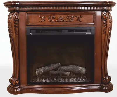 Produktbild von Casa Padrino Luxus Barock Elektrokamin Braun - Barock Möbel