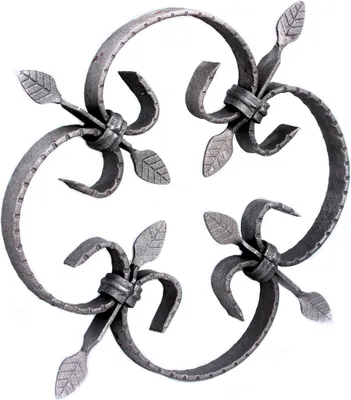 Produktbild von UHRIG Schmiedeeisen Ornament aus Stahl für Zaun, Geländer, Fenstergitter uvm.