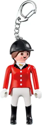 Produktbild von PLAYMOBIL - Schlüsselanhänger - Reiterin (8cm)Keychain Anhänger Pferde reiten zum sammeln