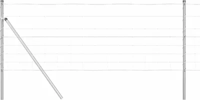 Image de vidaXL Poteau de clôture Galvanisé 50 x 0,8 m Acier