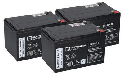 Image de 36V 3x 12LCP-12 12V-13Ah AGM BLEI AKKU compatible ELEKTRO SCOOTER Maximilian II QB