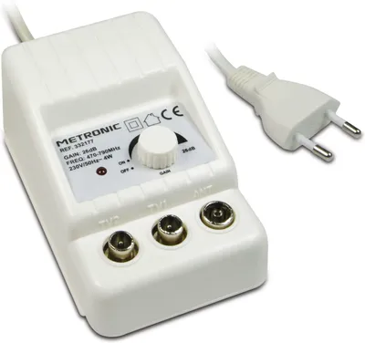 Immagine prodotto di METRONIC 332187, Amplificatore, Antenne digitali terrestri – Amplificatore di segnale
