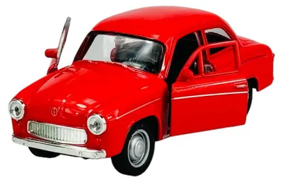 Produktbild von Welly Syrena 105 Rot 1:34 Die Cast Metall Modell im Kasten 43622
