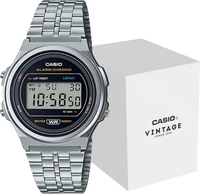 Produktbild von Casio Collection Vintage Uni Digital Uhr mit Edelstahl Armband