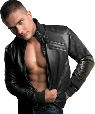 Produktbild von Bruno Banani - Herren Lederjacke Blouson Lammnappa schwarz : 54