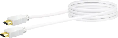 Produktbild von Schwaiger 1.5m HDMI - HDMI, 1,5 m, HDMI Typ A (Standard), HDMI Typ A (Standard), 3D, 18 Gbit/s, Weiß