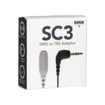 Produktbild von RØDE SC3, 3.5mm, Männlich, 3.5mm, Weiblich, Schwarz, Grau