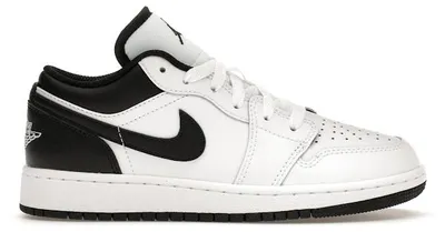 Produktbild von Jordan 1 Low White Black (GS) - EU 35.5
