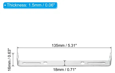Produktbild von 135mm Lampenhalterung Decke Kit 2 Set Deckenhalterung Lampe Stahl Querleiste fš¹r Haus Bš¹ro H?ngeleuchte Wand mit Schraube Unterlegscheibe Muttern Kit