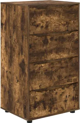 Image de Armoires de rangement vidaXL en chêne fumé 60 x 48 x 105 cm