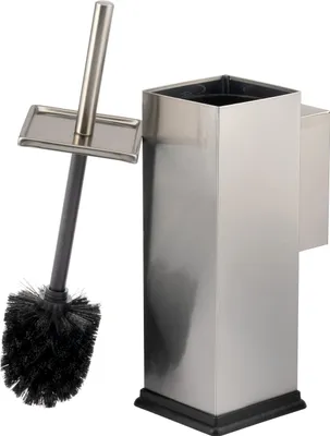 Immagine prodotto di Set WC  bremermann incl. supporto a parete, portaspazzolino WC, portaspazzolino WC, acciaio inox angolare