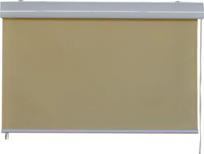 Produktbild von Vertikalmarkise Kassettenrollo Außenrollo Sonnenschutz 1.7x2.3m beige Sichtschutz Rollo Balkonmarkise Wetterbeständig Wärmeschutz Garten Terrasse