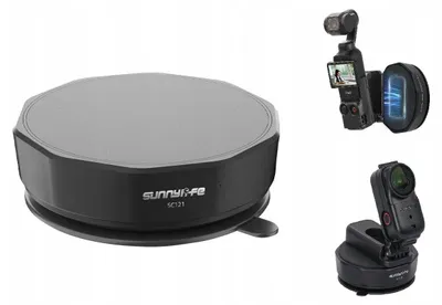 Immagine prodotto di Supporto a ventosa per vetro da 76 mm con fissaggio magnetico per GoPro, DJI e Insta360 / SC121-D