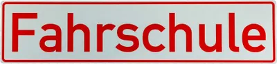 Produktbild von Reflektierendes KFZ-Schild 35 x 8cm Fahrschule(Klebefolie)