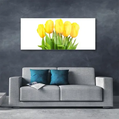Produktbild von Acrylglasbilder 125x50 Wandbild Druck Tulpen Pflanzen