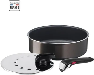 Produktbild von Tefal L1509002 Pfanne Ingenio Aluminium 24cm mit Deckel und Griff